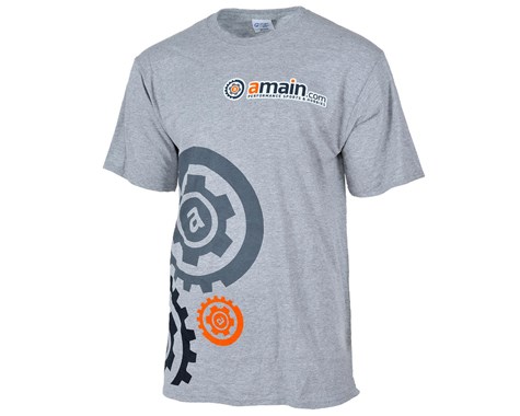 AMain “Gears” T-Shirt (Gray) (L-Tall)